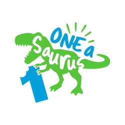 Dinosaur Birthday Boy Svg, One a Saurus Svg, 1st Birthday Svg, Dxf, Eps, Png, Kids TRex Cut Files, First Birthday Svg,