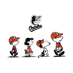 Peanuts Baltimore Orioles Baseball Svg Digital Download