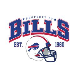 Property Of Bills Football Helmet Svg Digital Download