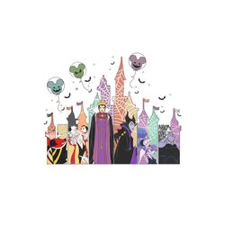 Halloween Disney Villains Cartoon PNG