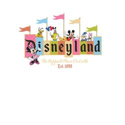 Disneyland The Happiest Place On Earth est 1955 PNG
