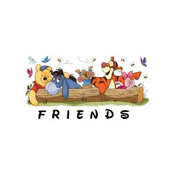 Vintage Pooh And Friends PNG