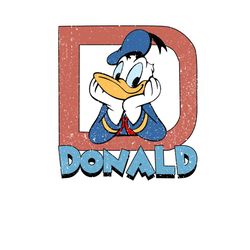 Character PNG Donald Duck Color Disney Digital Download