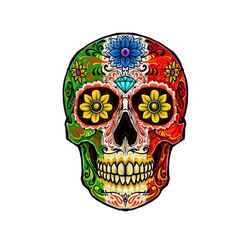 Floral Skull Cinco De Mayo PNG