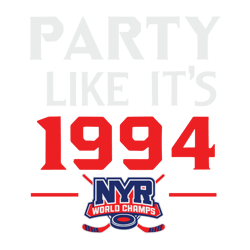 Party Like Its 1994 NYR Hockey Svg