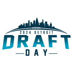 Detroit 2024 Draft Day Skyline Football Svg