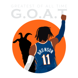 Greatest Of All The Time GOAT Knicks Svg.