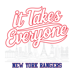 9It Takes Everyone New York Rangers Hockey Svg