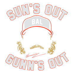 51Gunnar Henderson Suns Out Gun's Out Baltimore Orioles Svg