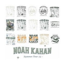 12 Designs Vintage Stick Season 2023 PNG, Retro Noah Kahan Tour 2023 Png, Noah Kahan Tour Png, Sticky Season Tour 2023 P
