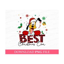 Best Christmas Ever Png, Christmas Santa Hat Dog Png, Merry Christmas Png, Christmas Dog Png, Holiday Season Png, Png Fi
