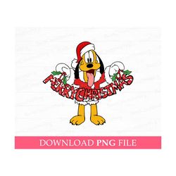 Merry Christmas Png, Christmas Dog Png, Holiday Season Png, Christmas Santa Hat Dog Png, Xmas Png, Png File For Sublimat