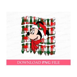 Christmas Miss Mouse Png, Merry Christmas Png, Holiday Season Png, Vacay Mode Png, Miss Mouse Xmas Png, Png File For Sub