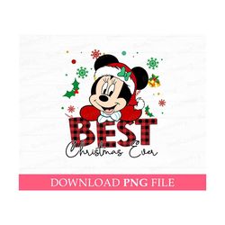 Best Christmas Ever Png, Christmas Miss Mouse Png, Holiday Season Png, Vacay Mode, Png File For Sublimation, Instant Dow