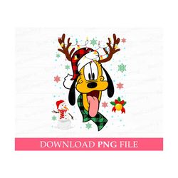 Christmas Dog Png, Merry Christmas Png, Christmas Snowflakes and Lights Png, Christmas Snowman Png, Vacay Mode, Png File