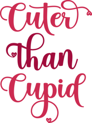 Cuter than cupid Png, Valentine's Day Png, Love Png, Valentine's Day T-shirt Design, Retro Valentine's Day Png