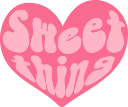 Sweet thing in heart Png, Valentine's Day Png, Love Png, Valentine's Day T-shirt Design, Retro Valentine's Day Png