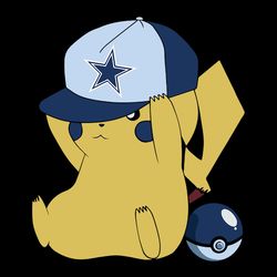 Pikachu Fan Dallas Cowboys Svg, NFL Svg, Sport Svg, Football Svg, Digital download