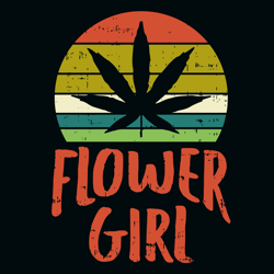 Flower Girl Vintage Svg, Cannabis Svg, Cannabis clipart, Weed Svg, Marijuana Svg, Weed Leaf Svg, Digital download
