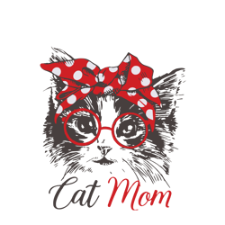 Cat Mom Svg, Mother's Day Svg, Mom Gift Svg, Mom Shirt, Mama Svg, Mom Life Svg, Instant download