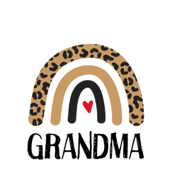 Grandma Rainbow Leopard Svg, Mother's Day Svg, Mom Gift Svg, Mom Shirt, Mama Svg, Mom Life Svg, Instant download