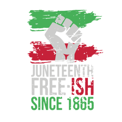 Junteenth Free-ish Since 1865 Svg, Junteenth Svg, Black History Svg, Independence Day Svg, Freedom Svg, Instant Download