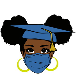 Graduation Black Woman Svg, African American Black Woman Svg, Instant Download (2)