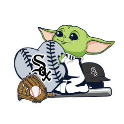 Chicago White Sox Baby Yoda Baseball Team Svg, Chicago White Sox Svg, MLB Svg, Instant Download