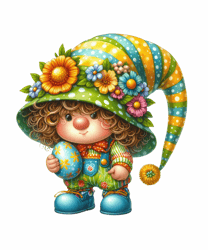 Cute Gnome Easter Day Sublimation PNG, Easter Day Clipart PNG, Happy Easter Day PNG, Digital Download (6)