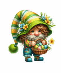 Cute Gnome Easter Day Sublimation PNG, Easter Day Clipart PNG, Happy Easter Day PNG, Digital Download (13)