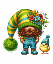Cute Gnome Easter Day Sublimation PNG, Easter Day Clipart PNG, Happy Easter Day PNG, Digital Download (14)