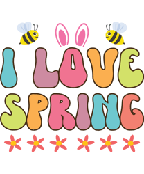 I love spring Svg, Happy Easter Day Svg, Easter Day Svg Cut File, Easter Day Svg Quotes, Digital Download