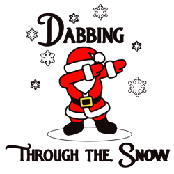 Dabbing through the snow Svg, Santa claus Svg, Christmas Svg, Holidays Svg, Christmas Svg Designs, Digital download