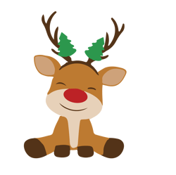 Reindeer Svg, Reindeer christmas Svg, Reindeer Red Nose Svg, Reindeer With christmas tree Svg, Digital download