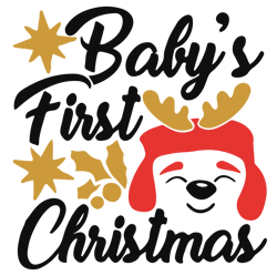 baby's first christmas svg, baby christmas svg, 1st christmas svg, baby svg, first christmas svg, digital download (4)
