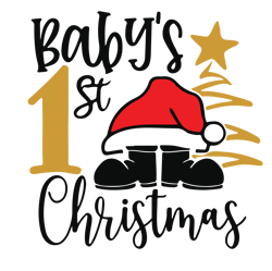 baby's 1st christmas svg, baby christmas svg, 1st christmas svg, baby svg, first christmas svg, digital download (3)