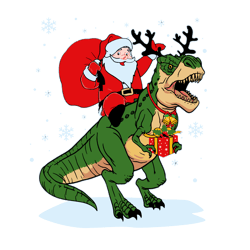Santa riding dinosaur Svg, Funny Santa Claus Christmas Svg, Merry christmas Svg, Holidays Svg, Digital download