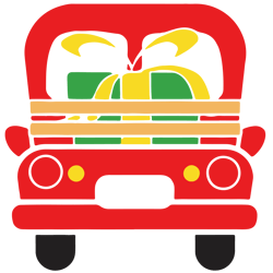 Christmas Truck SVG Cut File for Cricut or Silhouette, Red truck Christmas Svg, Digital download (4)