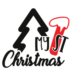 My 1st christmas Svg, Christmas tree Svg, Christmas Svg, Holidays Svg, Christmas Svg Designs, Digital download
