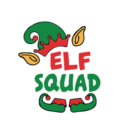 elf squad svg, christmas svg, elf hat svg, elf clipart, elf foot svg, winter svg, holidays svg, digital download