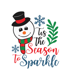 Tis the season to sparkle Svg, Winter Svg, Christmas Svg, Holidays Svg, Christmas Svg Designs, Digital download