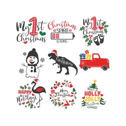 Christmas Svg Bundle, Christmas svg png dxf Cutting files Cricut, Funny Cute Svg designs, Holidays Svg, Digital download