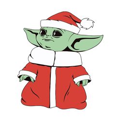 Baby yoda Santa Svg, Yoda christmas Svg, Baby yoda clipart, Star wars christmas Svg, Yoda Svg, Digital download