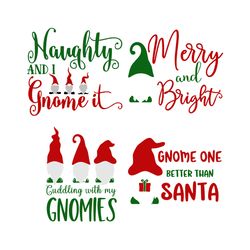 Christmas Gnome Svg bundle, Gnome clipart, Merry Christmas Svg, Gnomies Svg, Gnome Holidays Svg, Digital Download