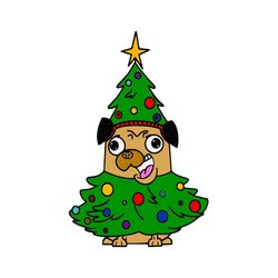 Dog Christmas Tree Svg, Dog Clipart, Christmas tree Png, Ornaments svg, Winter Svg, Holidays Svg, Digital download