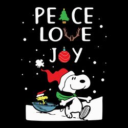 Peace Love Joy Christmas Svg, Peanuts Snoopy Svg, Christmas Svg, Snoopy clipart, Holidays Svg, Digital download