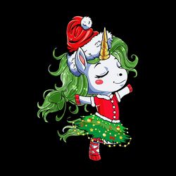 Dabbing Unicorn Girl Svg, Christmas Unicorn Svg, Unicorn clipart, Santa unicorn Svg, Cute Unicorn Princess Svg