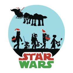 Star Wars chistmas Svg, Star Wars silhouette, Star Wars santa Svg, Star wars clipart, Darth Vader Svg, Digital Download