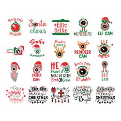 Christmas cam Svg bundle, Elf cam Svg, Santa Cam Svg, Reindeer cam Svg, Holidays Svg, Christmas Svg, Digital download
