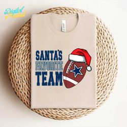 Santas Favorite Football Team Dallas Cowboys Svg